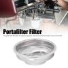 Coffee Stainless Filter Basket, 1 Cup Stainless Steel Single Wall Coffee Filter Basket Pressurized Porous Filter Basket for 58mm Handle view 3