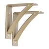 Rustic Red Door Co. Steel Heavy Duty Triangle Support Floating Shelf Bracket - Decorative - DIY Rustic Shelving Brackets (Pack of 2) (6"x7"x2, Roman Gold) view 1