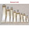 Rustic Red Door Co. Steel Heavy Duty Triangle Support Floating Shelf Bracket - Decorative - DIY Rustic Shelving Brackets (Pack of 2) (6"x7"x2, Roman Gold) view 2