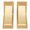 Rustic Red Door Co. Steel Heavy Duty Fireplace Mantel Brackets - Countertop Support - Hand Welded Steel Brackets - Rustic Farmhouse Decor (Pack of 2) (6"x10"x4", Sun Gold) view 3