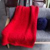 BAILR Chunky Knitted Throw Blanket 4759inch, Cozy Chunky Blankets, Large Throw Bed Blanket for Couch, Sofa, Home Decor, Gift - Machine Washable (J 120150cm) view 1