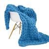 BAILR Cozy Throw Blankets 5979inch, Chunky Knit Blanket Chenille Soft Throw Blanket, Blankets Machine Washable for Couch Bed Sofa Travel Camping (S 150200cm) view 1