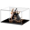 LXLIGHTS Acrylic Display Case Showcase, Stackable Transparent Collectibles Countertop Box, Cube Dustproof Organizer Clear for Models Toys Jewelry Display, Customizable view 1