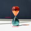 Home Decoration Desk Ornament Hourglass Sand Timer Glass Hourglass Triangle 15-minute Timer Fall-proof Ornaments Suitable For Home, Desk, Office Statuette for Your Desk - Bookshelf - Dinning Tabl view 2