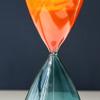 Home Decoration Desk Ornament Hourglass Sand Timer Glass Hourglass Triangle 15-minute Timer Fall-proof Ornaments Suitable For Home, Desk, Office Statuette for Your Desk - Bookshelf - Dinning Tabl view 3