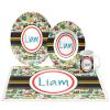 Personalized Transportation Trucks Cars Plate Set, Bowl, Placemat, Mug, Mealtime, Dinner, Dinnerware - Choose Your Pieces view 1