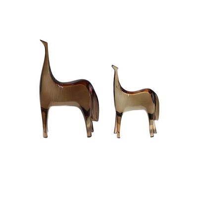 Home Decoration Desk Ornament Horse Statue Ornaments Living Room and Bedroom Decorate Indoor Crafts and Gifts Wine Cabinet Bedside Tabletop Animal Statues Statuette for Your Desk - Bookshelf - Dinning