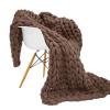 BAILR Cozy Throw Blankets 4759inch, Chunky Knit Blanket Chenille Soft Throw Blanket, Blankets Machine Washable for Couch Bed Sofa Travel Camping (E 120150cm) view 1