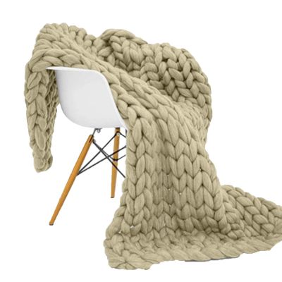 BAILR Cozy Throw Blankets 4771inch, Chunky Knit Blanket Chenille Soft Throw Blanket, Blankets Machine Washable for Couch Bed Sofa Travel Camping (A 120180cm)
