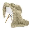 BAILR Cozy Throw Blankets 4771inch, Chunky Knit Blanket Chenille Soft Throw Blanket, Blankets Machine Washable for Couch Bed Sofa Travel Camping (A 120180cm) view 1