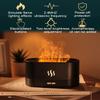 Small Evaporative Flame Humidifier, Essential Oil Diffuser with Flame Night Light, Room Humidifier for Bedroom,for Home Small Room Office Travel Super Quiet, Auto Shut-off (black) view 3