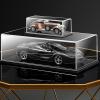 LXLIGHTS Acrylic Display Case Showcase, Stackable Transparent Collectibles Countertop Box, Cube Dustproof Organizer Clear for Models Toys Jewelry Display, Customizable view 4