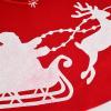 CAREG 2 Pcs Christmas Tree Skirt - 39.4 Inches Large Tree Skirt with Santa and Reindeers Pattern Compatible with Xmas Holiday Decoration (Color : Light Green) view 3