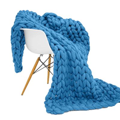 BAILR Cozy Throw Blankets 4759inch, Chunky Knit Blanket Chenille Soft Throw Blanket, Blankets Machine Washable for Couch Bed Sofa Travel Camping (S 120150cm)