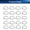 Heyiarbeit 24PCS Curtain Rings Metal 45mm/1.77" Inner Dia Drapery Ring for Curtain Rods Silver Tone view 4