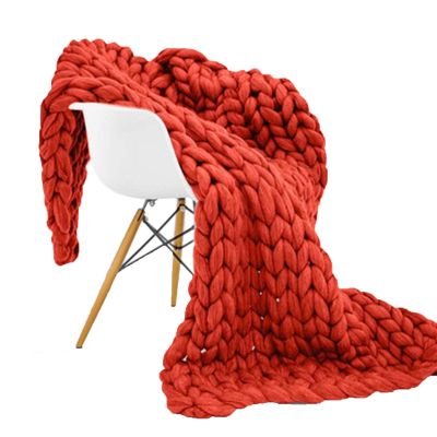 BAILR Cozy Throw Blankets 4759inch, Chunky Knit Blanket Chenille Soft Throw Blanket, Blankets Machine Washable for Couch Bed Sofa Travel Camping (J 120150cm)