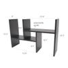 FixtureDisplays Office Desktop Bookshelf Adjustable Wood Display Shelf Desktop Organizer Office Storage Rack Countertop Bookcase Office Supplies Desk Organizer 10119-NPF view 2