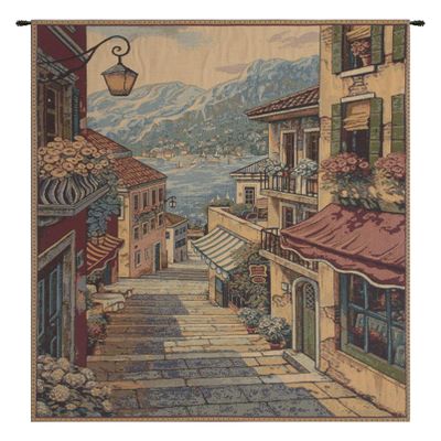 Charlotte Home Furnishings Inc. Bellagio Scalinata Italian Tapestry Wall Hanging 35 X 26 Inch Viscose Cotton And Polyester Blend Wall Art Perfect For Home Decor And Wall Decor By Alberto Passini