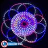 Russell Decor LED Rope Lights Red white Blue Patriotic Lights with 10-Level Dimmable Remote Control Decoration for 4th of July Christmas outdoor living Lights (150 feet) view 2
