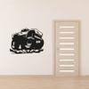 Monster Truck Silhouette Motocross Mud Bogging ATV Racing Monster Truck Off Road Vehicle Oversized Tires Vinyl Wall Art Sticker Decal Home Room Kids Room Boys Girls Room Nursery Room Size (8x10 inch) view 3