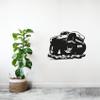 Monster Truck Silhouette Motocross Mud Bogging ATV Racing Monster Truck Off Road Vehicle Oversized Tires Vinyl Wall Art Sticker Decal Home Room Kids Room Boys Girls Room Nursery Room Size (8x10 inch) view 4