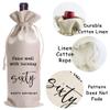 LANBAIHE 60th Birthday Wine Bag,Funny Birthday Party Gifts,60 Years Old Gifts Wine Bag for Mom,Wife, Friend,Sister,Brother, Him,Colleague,Coworker view 4