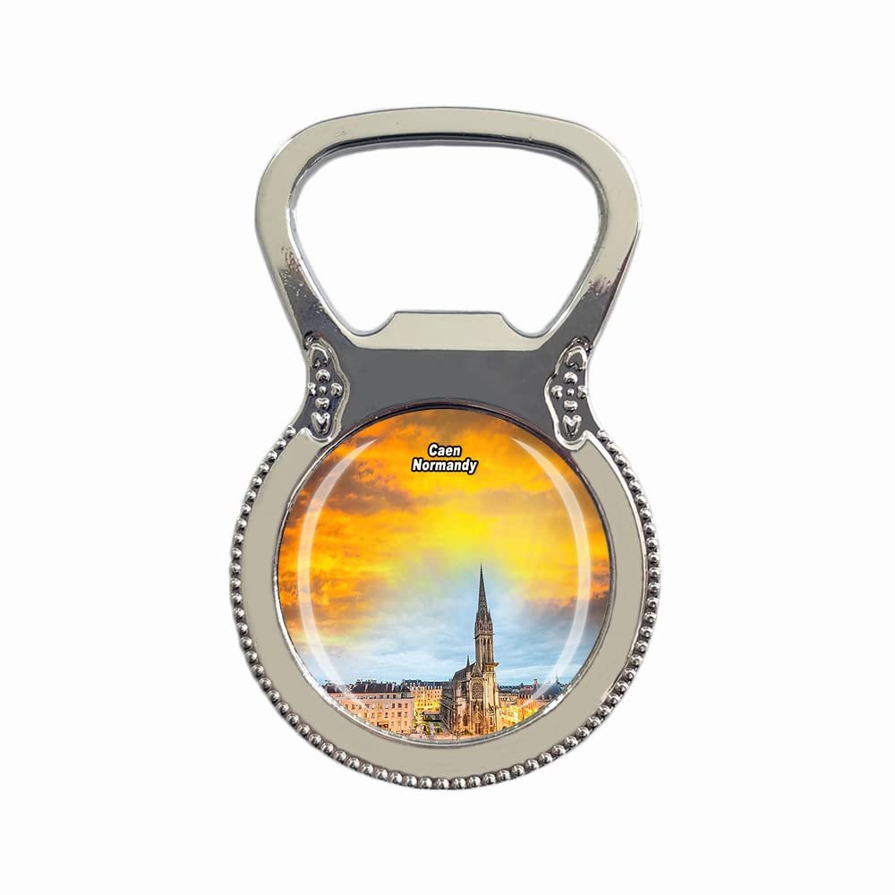 Caen Normandy France Fridge Magnet Bottle Opener Tourist Souvenir Gift Collection Refrigerator Magnetic Sticker