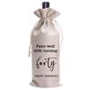 LANBAIHE 40th Birthday Wine Bag, Funny Birthday Party Gifts, Forty Years Old Gifts Wine Bag for Mom, Wife, Friend, Sister, Brother, Him, Colleague, Coworker view 1