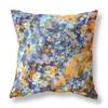 HomeRoots Broadcloth 20" Orange Indigo Springtime Indoor Outdoor Throw Pillow view 1