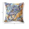 HomeRoots Broadcloth 20" Orange Indigo Springtime Indoor Outdoor Throw Pillow view 4