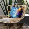 HomeRoots Broadcloth 18" Bright Blue Yellow Springtime Indoor Outdoor Throw Pillow view 2