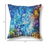 HomeRoots Broadcloth 18" Bright Blue Yellow Springtime Indoor Outdoor Throw Pillow view 4