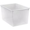 Teacher Created Resources Plastic Multi-Purpose Bin, Clear, Pack of 6 view 2