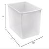 Teacher Created Resources Plastic Multi-Purpose Bin, Clear, Pack of 6 view 3