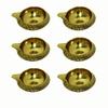 Frienemy Presents Traditional Brass Kubera Vilakku/Traditional Puja Diya Lamp/Pooja Item - Set of 6 Diya Lamps #Frienemy-334 view 1