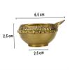 Frienemy Presents Brass Small Kuber Diya Oil Lamp for Pooja, Home Decor (6.5 cm Height, Pack of 2) #Frienemy-253 view 2