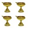 Frienemy Presents Traditional Brass Kubera Vilakku with Stand/Traditional Puja Diya Lamp with Stand/Pooja Lamp - Piece of Four #Frienemy-261 view 1