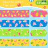 Boao 8 Pack Towel Bands for Beach Chair, Pool & Cruise Essentials, Elastic and Windproof, Towel Chair Clips Lounge Strap Holder, Cruise Ship Accessories (Lovely Style) view 3