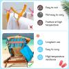 Boao 8 Pack Towel Bands for Beach Chair, Pool & Cruise Essentials, Elastic and Windproof, Towel Chair Clips Lounge Strap Holder, Cruise Ship Accessories (Lovely Style) view 4