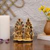 Frienemy Presents Laxmi Ganesh Set Idol Showpiece Diya Oil Lamp for Puja Deepak - Metal Lakshmi Ganesha Statue Idol Murti for Home Pooja Temple Decor #Frienemy-652 view 3