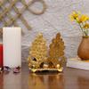Frienemy Presents Laxmi Ganesh Set Idol Showpiece Diya Oil Lamp for Puja Deepak - Metal Lakshmi Ganesha Statue Idol Murti for Home Pooja Temple Decor #Frienemy-652 view 4