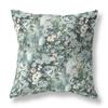 HomeRoots Dark Green Grey Broadcloth 20" Green Gray Springtime Indoor Outdoor Throw Pillow view 1