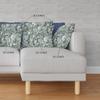 HomeRoots Dark Green Grey Broadcloth 20" Green Gray Springtime Indoor Outdoor Throw Pillow view 3