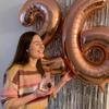 40 Inch Rose Gold 26 Number Balloons Giant Jumbo Huge 26 or 62 Foil Mylar Helium Number Digital Balloons Rose Gold Birthday Mylar Digital Balloons 26th or 62th Birthday Anniversary Events Party view 4