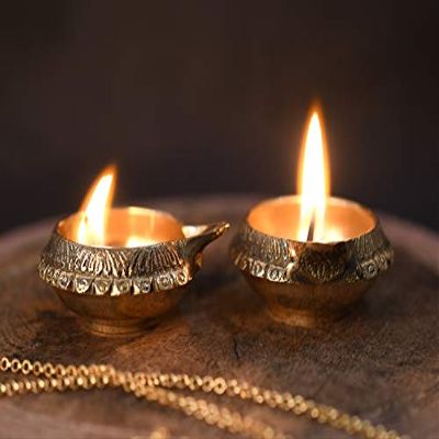 Frienemy Presents Brass Diya (2 X 1 X 2.5 Inch, Gold) #Frienemy-128