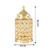 Frienemy Presents Akhand Diya Decorative Brass Crystal Oil Lamp Tea Light Holder Lantern, 6 Inch (Gold and White) #Frienemy-007 view 2