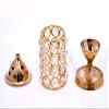 Frienemy Presents Akhand Diya Decorative Brass Crystal Oil Lamp Tea Light Holder Lantern, 6 Inch (Gold and White) #Frienemy-007 view 3