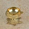 Frienemy Presents Brass Pooja Jyoti Diya (130 Gm, Lxbxh 5.5 Cm X 5.5 Cm X 5 Cm) | Puja Lamp | Udupi Jyot | Tortoise Aarti Deepak #Frienemy-321 view 2