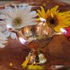 Frienemy Presents Indian Diwali Oil Lamp Pooja Diya Brass Light Puja Decorations Mandir Decoration Items Handmade Table Home Backdrop Decor Lamps Made in Decorative #Frienemy-636 view 4