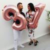 40 Inch Rose Gold 13 Number Balloons Giant Jumbo Huge 13 or 31 Foil Mylar Helium Number Digital Balloons Rose Gold Birthday Mylar Digital Balloons 13th 31st Birthday Anniversary Events Party view 4